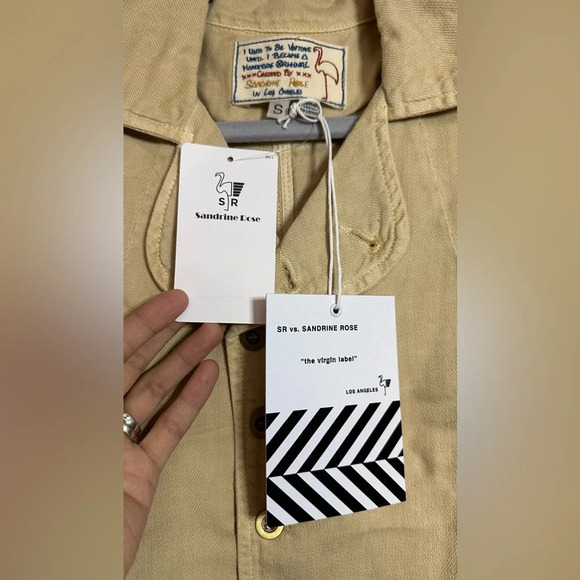 NWT Sandrine Rose Free People Womens Empire Jacket Sunflower Size Small - Picture 5 of 8